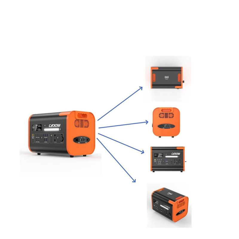 AC 100V-120V/AC 220V-240V 2200W โปรแกรมพลังงานแสงอาทิตย์พกพาสําหรับกิจกรรมกลางแจ้งในปี 2024