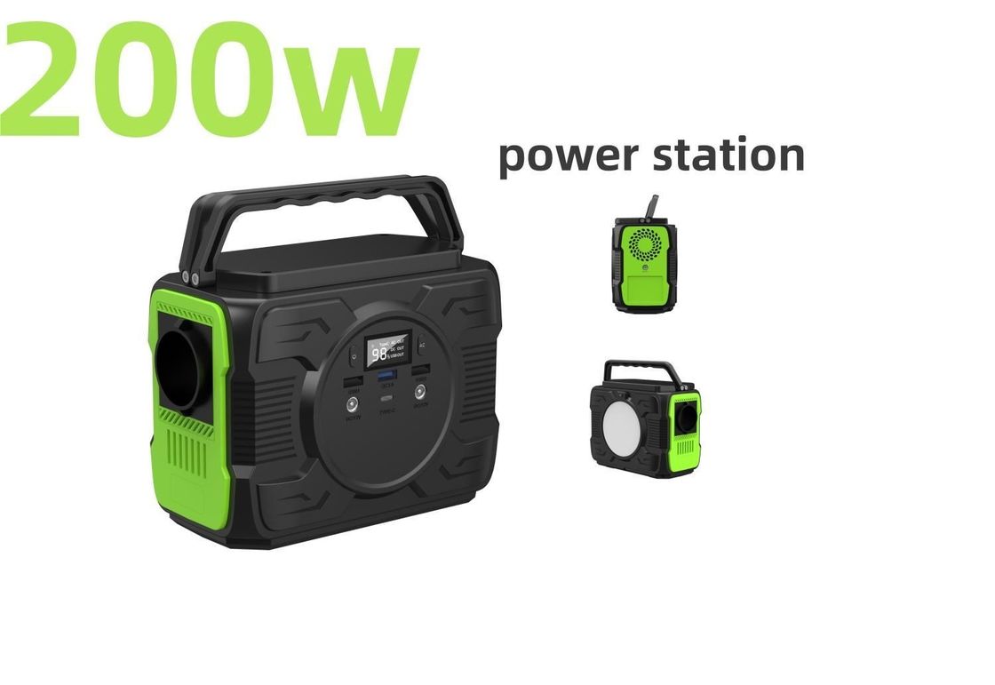 สถานที่พลังงานพกพา 200W สําหรับการชาร์จโทรศัพท์แบบร้อน S2X-173 ปรับแต่ง