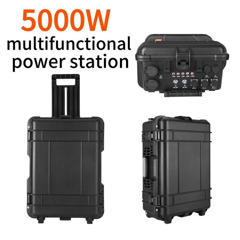 50000W แบตเตอรี่ลิตยูมไอออนไร้เสียง 2500W เครื่องผลิตพลังงานแสงอาทิตย์สําหรับการจําหน่ายพลังงานฉุกเฉิน