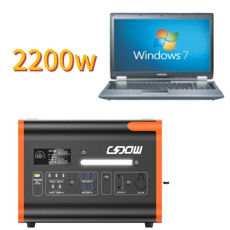 2000W การชาร์จเร็วแบบสองทิศ LiFePO4 แบตเตอรี่ พกพา โทรศัพท์มือถือ พลังงานสําหรับครอบครัว