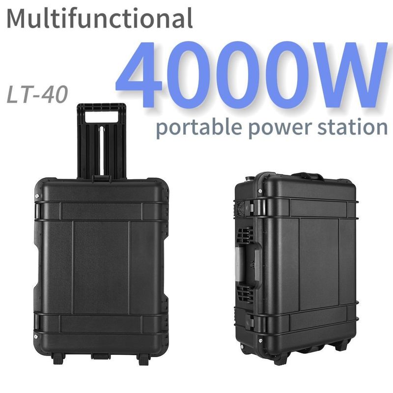 แบตเตอรี่เล็ปโต๊ป LiFePO4 4000W และสถานีพลังงานพกพา 3000W สําหรับเวลาชาร์จ 6-7 ชั่วโมง