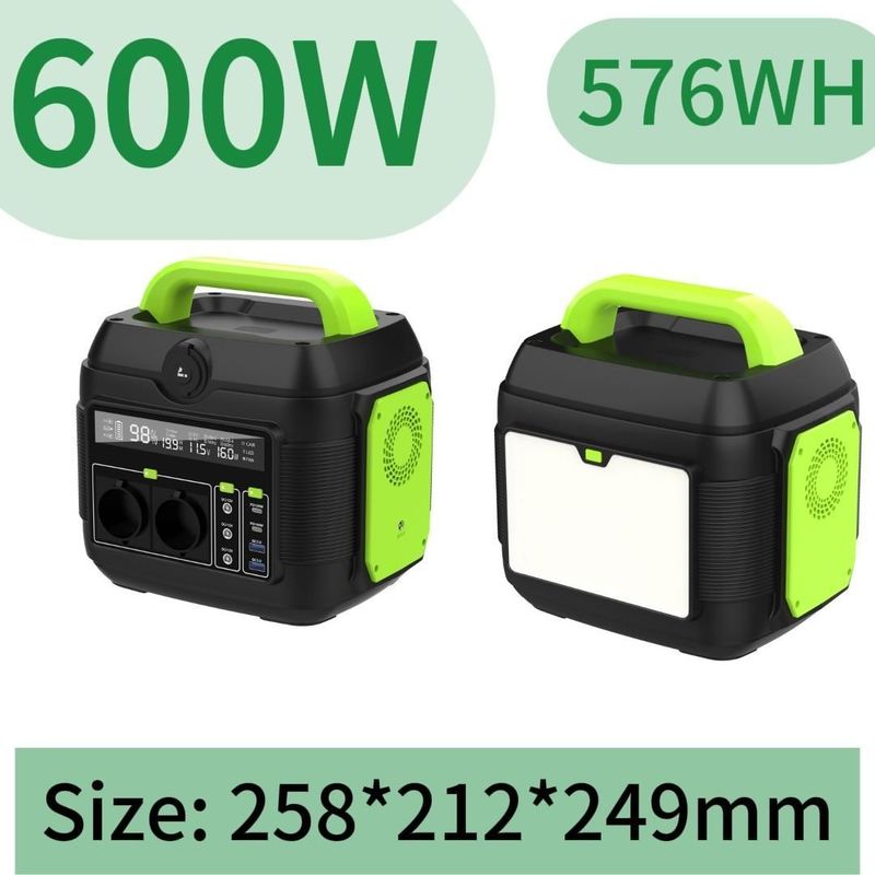 เครื่องผลิตแสงอาทิตย์ 600W พร้อมแสง LED สามารถปรับสีได้ ป้องกันการตัดสั้น