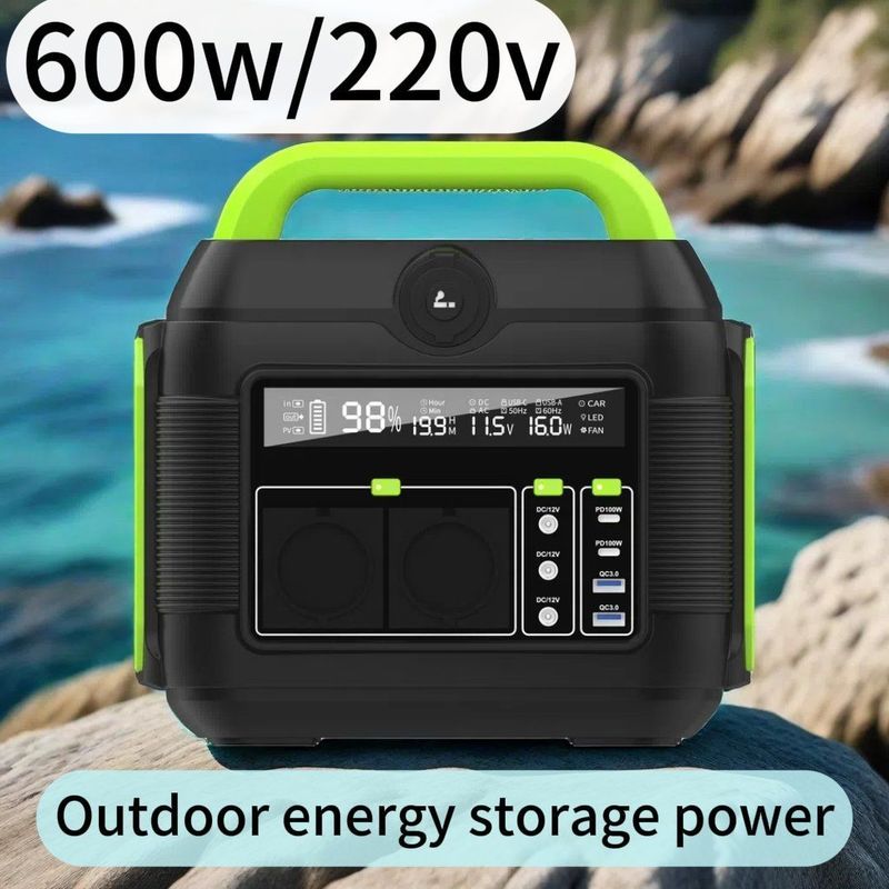 เครื่องผลิตพลังงานแสงอาทิตย์แบบพกพาที่สามารถนํากลับไปใช้ได้ 600W 2200W 3000W สําหรับการตั้งแคมป์พลังงานที่สามารถปรับปรุงได้