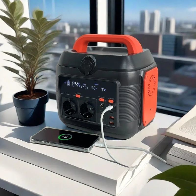 สีที่สามารถปรับแต่งได้ โรงไฟฟ้าบ้าน 600W และเครื่องผลิตพลังแสงอาทิตย์สําหรับแคมป์กลางแจ้ง
