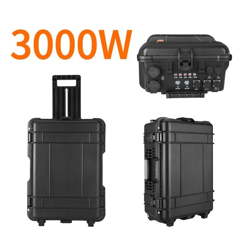LT-30 พลังงานขนาดสูง 3000wh 3300W LiFePO4 แบตเตอรี่ สถานที่พลังงานพกพาสําหรับแคมป์