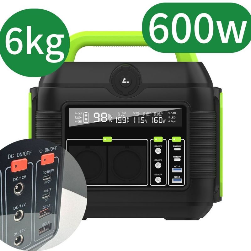 ระบบเก็บของแบบพกพาที่มีแบตเตอรี่ถอดได้ และสถานีไฟฟ้า AC 110V/220V