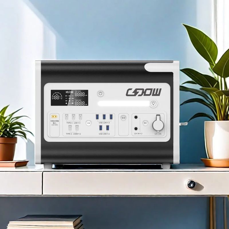 LiFePO4 2000W โปรแกรมชาร์จแผงแสงอาทิตย์แบบพกพา