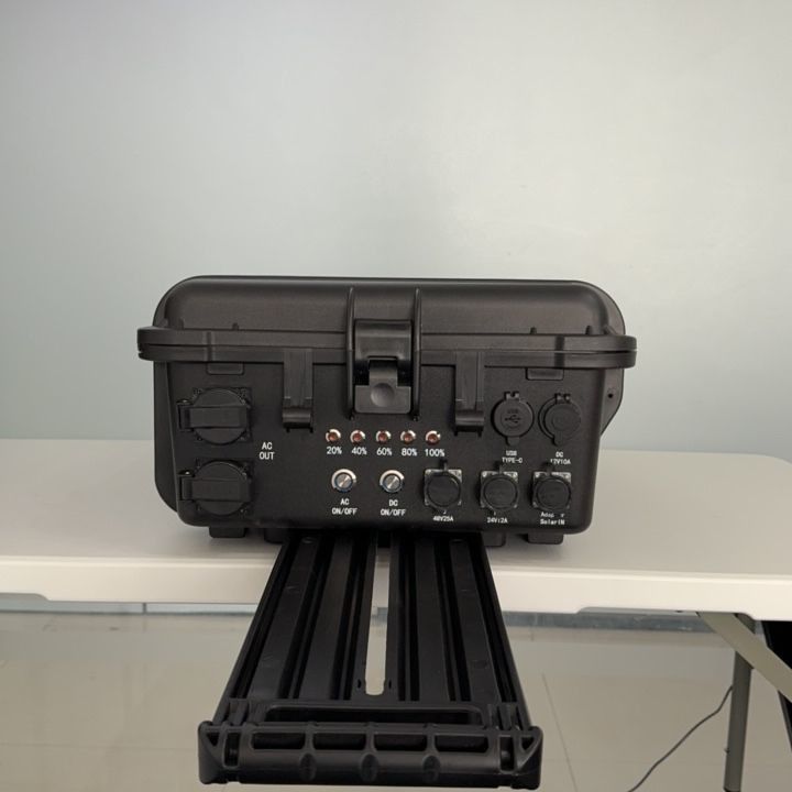 โรงไฟฟ้าพลังงานแสงอาทิตย์แบบพกพาในบ้านที่มีกระแสออก AC 15A Max 4000 Watt