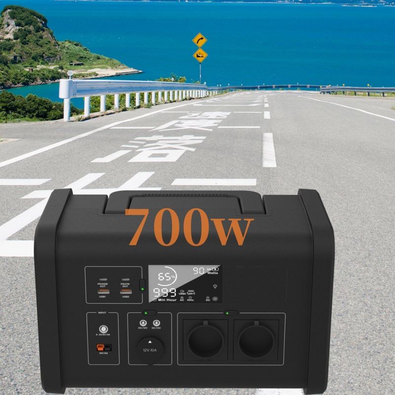 เครื่องกําเนิดพลังแสงอาทิตย์ 700W ตัวเลือกที่ดีที่สุดของคุณสําหรับการตั้งแคมป์กลางแจ้ง สถานีพลังงานพกพา
