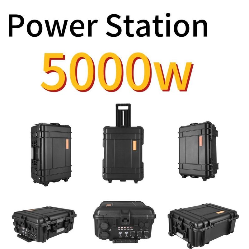 อินเวอร์เตอร์คลื่นไซน์บริสุทธิ์ ประเภทกลางแจ้ง 5000W โรงไฟฟ้าพลังแสงอาทิตย์ลิเดียมขนาดใหญ่