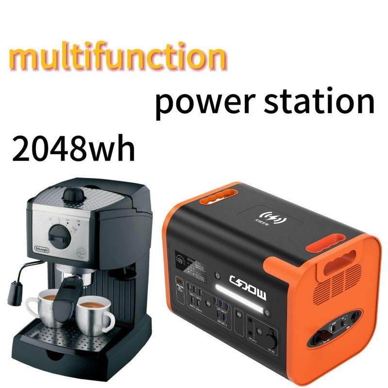 2200W/2048wh 40ah Outdoor Adventure โทรศัพท์พกพาไฟฟ้ากับและอายุการใช้งานที่ยั่งยืน