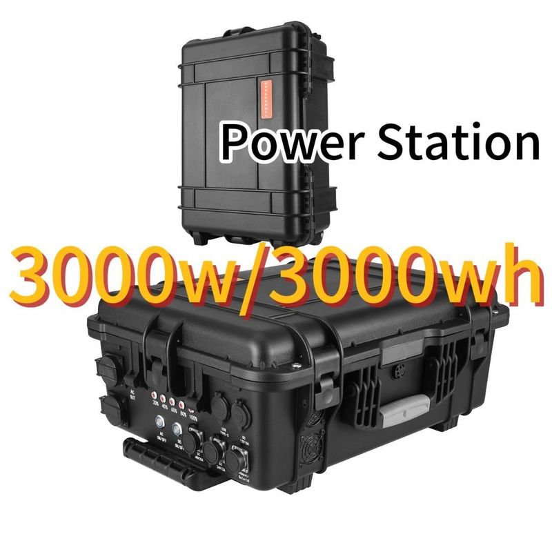3000W Outdoor RV/Van Camping Emergency Inverter มือถือโรงไฟฟ้า