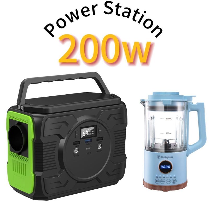 200W/173wh แบตเตอรี่ลิเดียม สถานไฟฟ้าพลังแสงอาทิตย์พกพาด้วย Ec5 Output 12V/200-300A