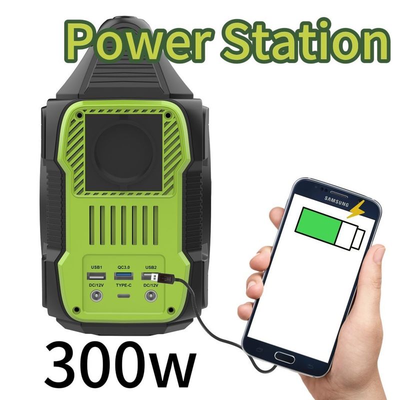 300W/288wh เครื่องกําเนิดอินเวอร์เตอร์พกพาเงียบสําหรับโรงไฟฟ้าแคมป์กลางแจ้ง