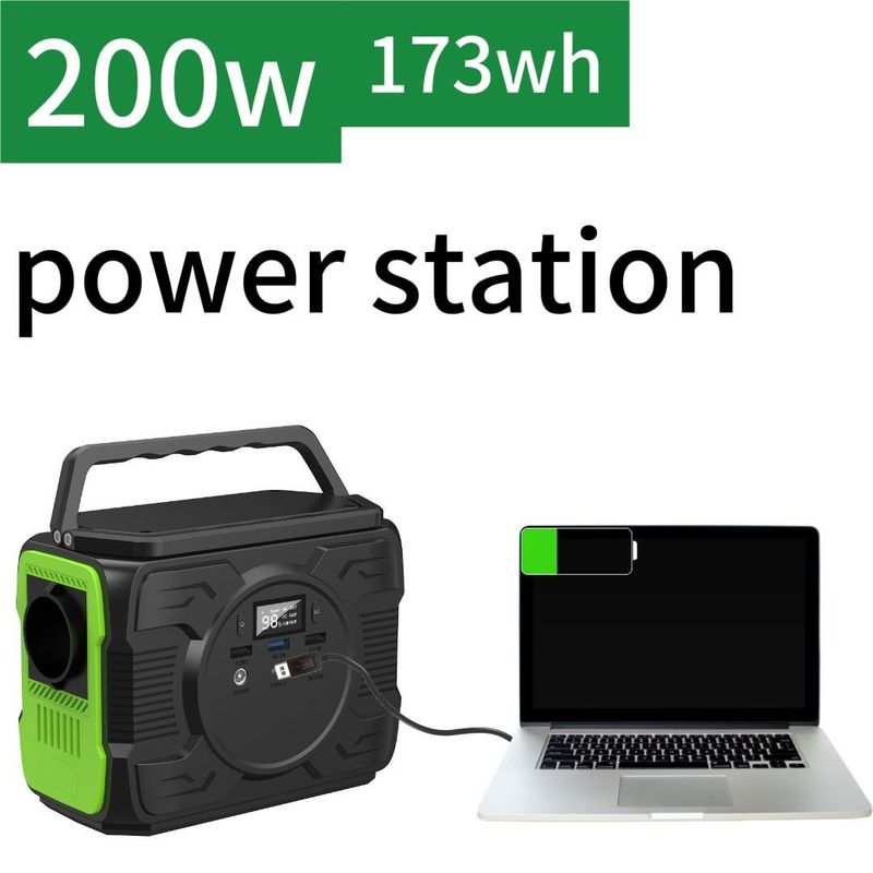 200W / 300W / 600W / 1500W / 2200W สถานไฟฟ้าแบบร้อนกลางแจ้งที่พกพาสําหรับการสํารวจ