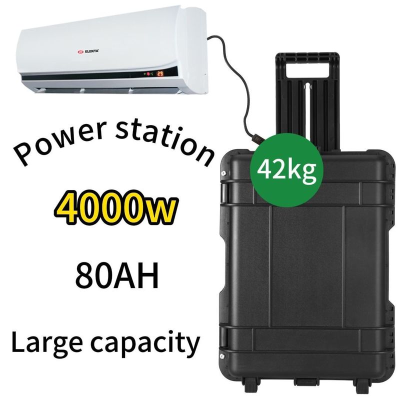 LT-40 4000W/3840wh/OEM ODM แบตเตอรี่ CE สถานไฟฟ้าพกพาที่มีประสิทธิภาพสูง