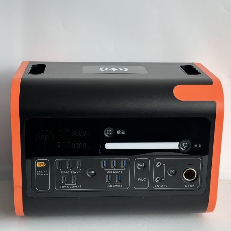 LiFePO4 2200W AT22 โรงไฟฟ้าพลังแสงอาทิตย์พกพาสําหรับการจัดหาพลังงานสํารองในแคมป์