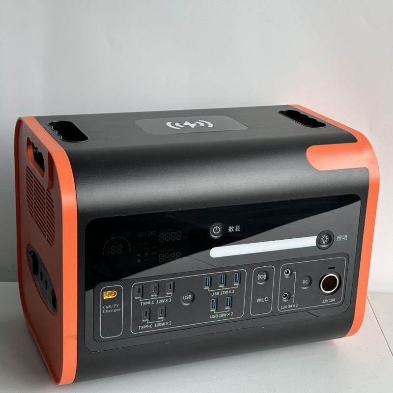 เครื่องผลิตพลังงานแสงอาทิตย์แบบพกพา 1500W ชาร์จเร็ว 600W พร้อมโรงไฟฟ้า 2200W