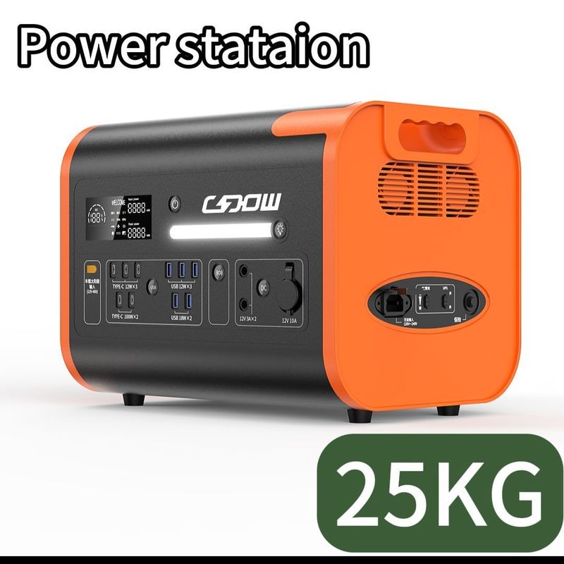 LiFePO4 500W 2200W การชาร์จไร้สาย ระบบพลังงานแสงอาทิตย์พกพา
