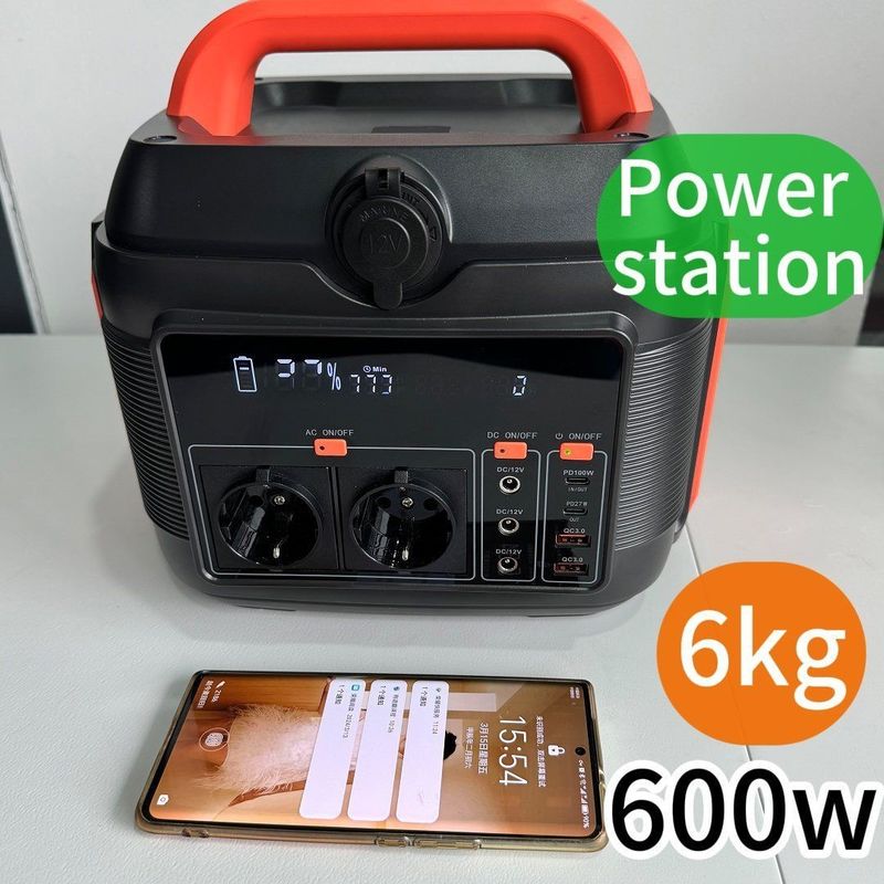600W/1000W/1200W พกพา เทคโนโลยีการเก็บพลังงาน สถานที่ไฟฟ้าที่มีแบตเตอรี่ลิตียม