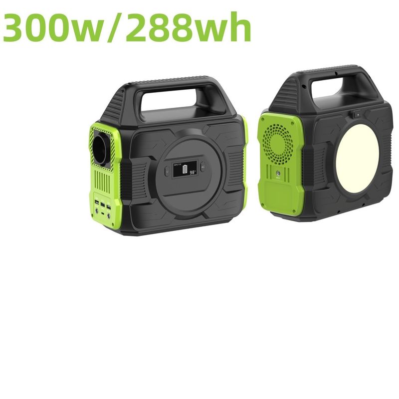 300W/288wh โซลาร์เจนเนอเรเตอร์ บ้าน สถานไฟฟ้ากลางแจ้งที่มีจอ LCD