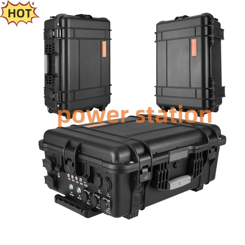 สีดํา ปรับแต่ง 3000W/4000W/5000W/6000W/7000W สถานที่พลังงานพกพาตกปลากลางแจ้ง