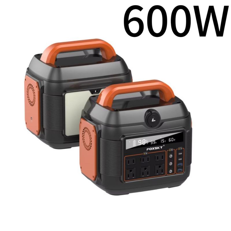 2024 โรงไฟฟ้าพกพาแบบร้อน 600W/7000W สําหรับการเดินทางกลางแจ้งและฉุกเฉินของครอบครัว