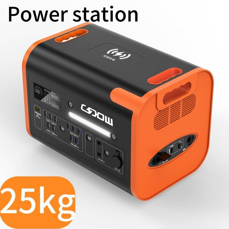 2200W AC DC แบตเตอรี่ประเภท C พลังงานสํารอง พลังงานฉุกเฉิน พกพา