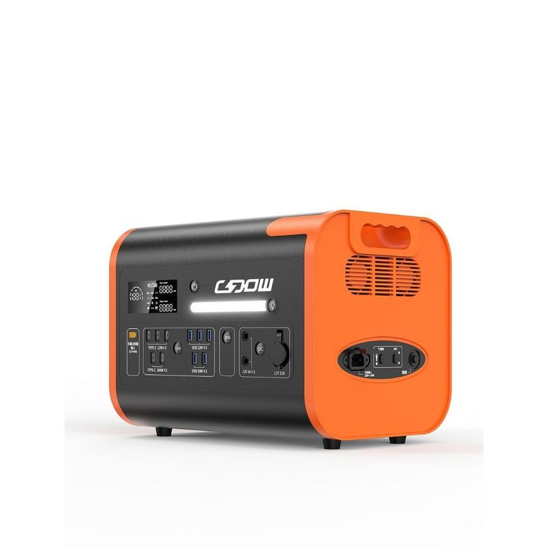 1800W/2200W ปัจจุบันกําลังการออก แผ่นแสงอาทิตย์ พลังงานฉุกเฉินสําหรับความต้องการภายนอกและบ้าน