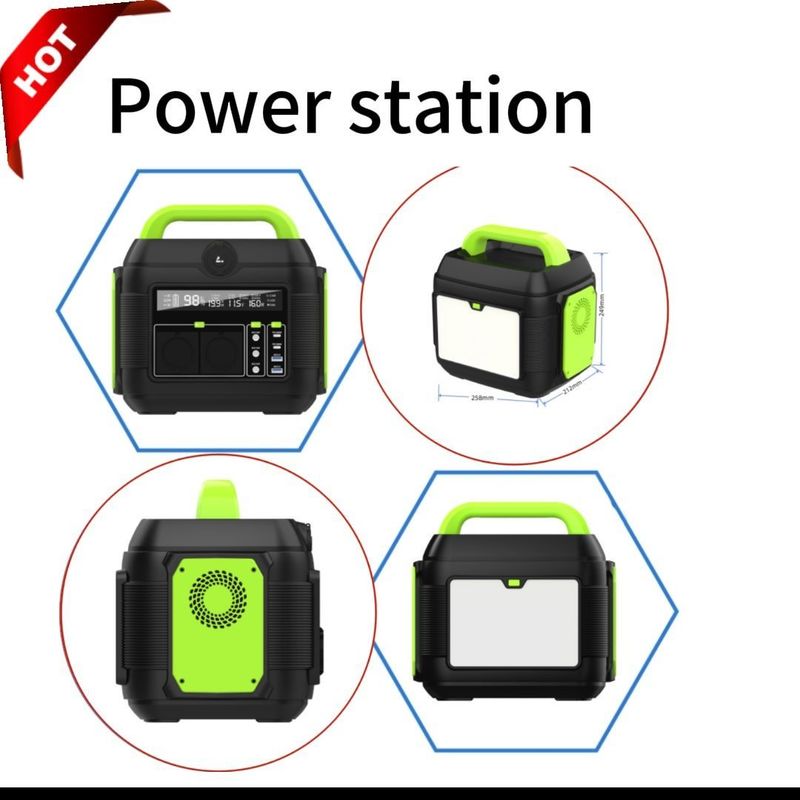 600W/576wh สถานไฟฟ้าฉุกเฉินสําหรับการแก้ไขการจําหน่ายพลังงานภายนอกและบ้าน