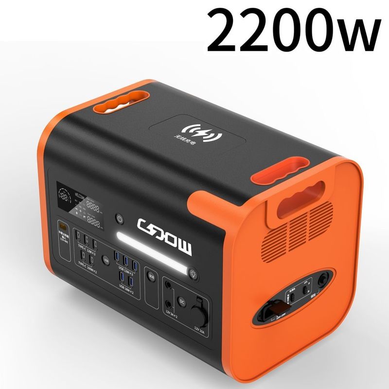 220V / 110V / 2200W / 2400W Pure Sine LiFePO4 แบตเตอรี่สํารอง