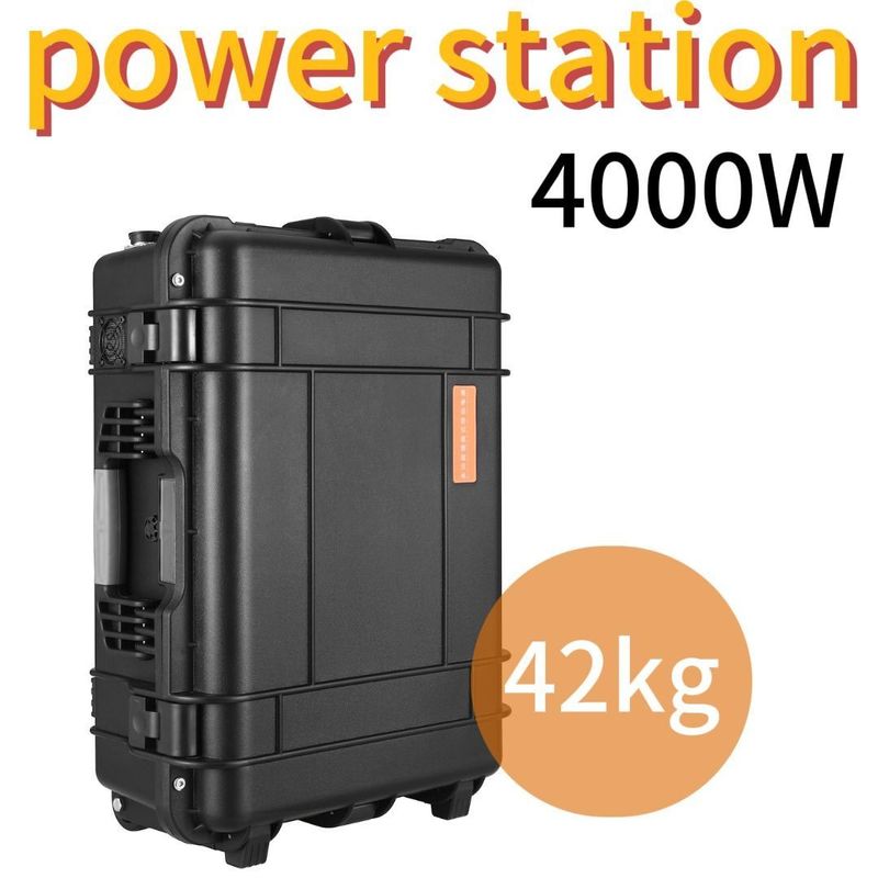 สถานไฟฟ้าพลังแสงอาทิตย์พกพา 3000W สําหรับฉุกเฉินกลางแจ้ง และ 220V±5% ความดันออก AC