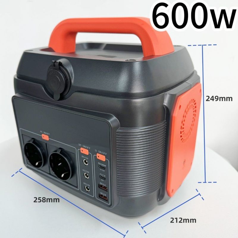 สถานไฟฟ้าพกพาฉุกเฉินที่มีอัตราการออก AC 220V 50Hz/110V 60Hz และแบตเตอรี่ลิตียม