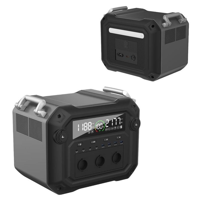 LiFePO4 เครื่องแปลงพลังงานพกพาขนาด 3600W สําหรับ RV / Van Outdoor Camping และสถานีฉุกเฉิน