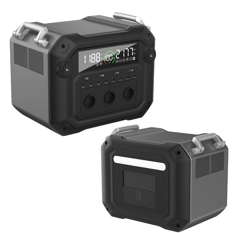 2500W/600W แผนไฟฟ้าแสงอาทิตย์ ลง LiFePO4 แบตเตอรี่เก็บพลังงาน สถานไฟฟ้าพกพา
