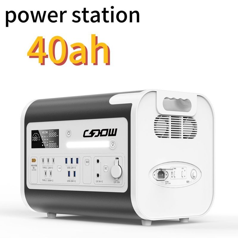สีที่สามารถปรับแต่งได้ 2200W/2048wh แคมป์กลางแจ้ง พลังงานเก็บพลังงาน สถานไฟฟ้า สายสีธรรมดา