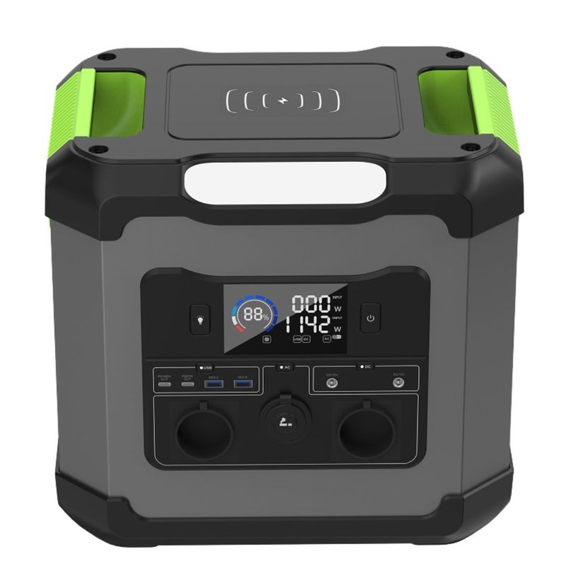 12V-13V/10A DC Output 1500W/1344wh สถานที่พลังงานพกพาสําหรับความต้องการภายนอกของครัวเรือน