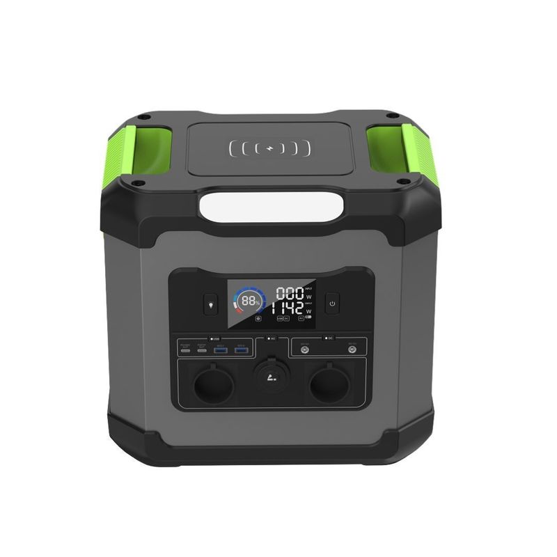 สถานไฟฟ้าพกพา 1500W แอค พลังงานออกและประเภท C2 Output 12V/2.25A สําหรับฉุกเฉิน