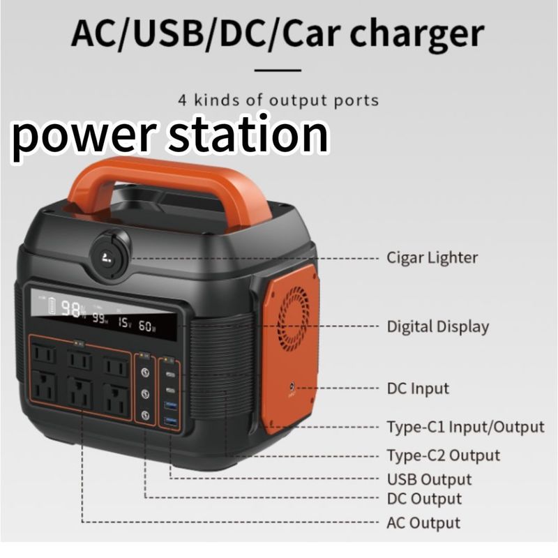 S6 600W การเดินทางสะดวก Lithium แบตเตอรี่ พลังงานที่เก็บพลังงาน สถานไฟฟ้าพกพา