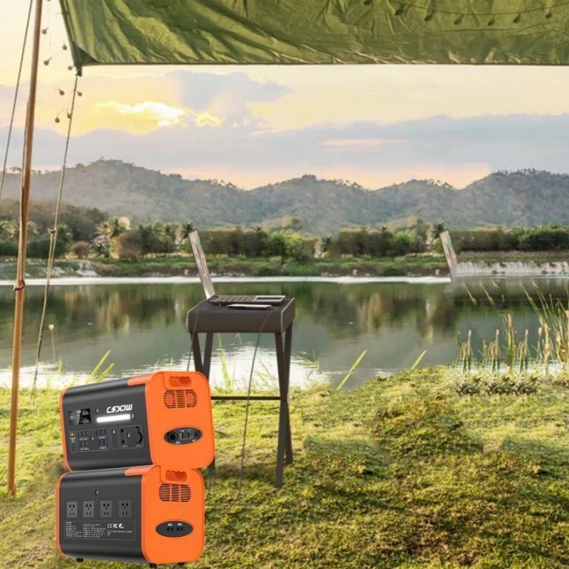 800W โซลาร์ชาร์จ 2200W/2048wh/40ah สถานที่พลังงานพกพาสําหรับการท่องเที่ยวกลางแจ้ง