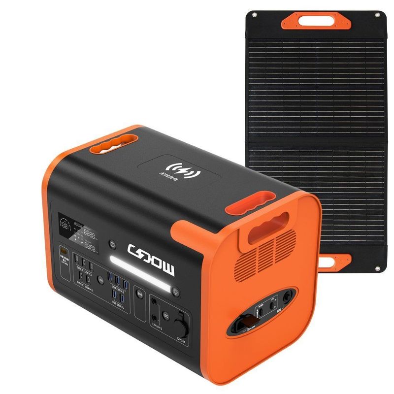 27.000kg Package รวมน้ําหนัก CE การรับรอง 2200W โปรแกรมพลังแสงอาทิตย์พกพาสําหรับกลางแจ้ง