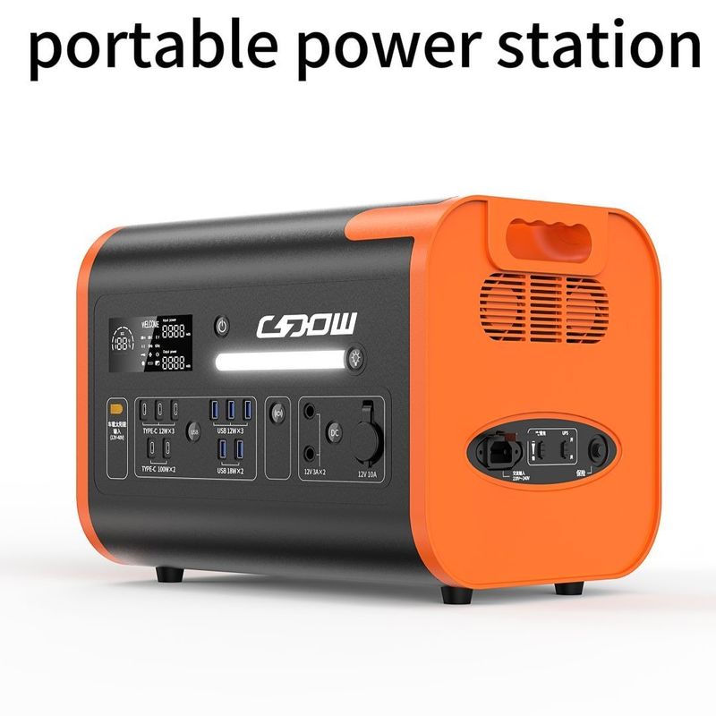 110V/220V โทรศัพท์เคลื่อนไหว AC/DC เครื่องชาร์จใหม่ 2200W โทรศัพท์เคลื่อนไหว AT22 สี ส้ม สีดํา