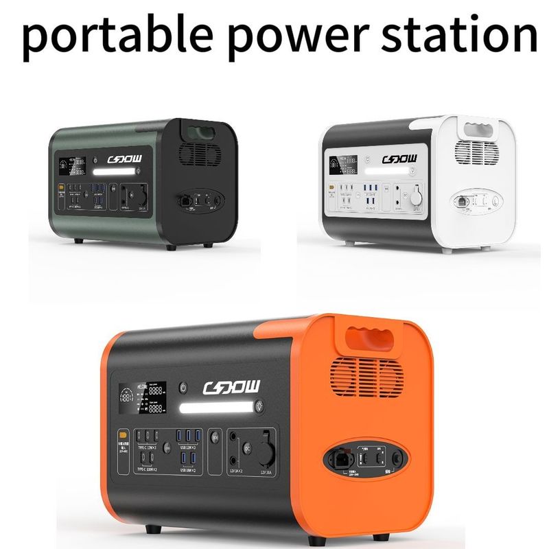 40ah/110V/220V โทรศัพท์เคลื่อนไหว สามารถชาร์จใหม่ได้ 2200W แคมป์กลางแจ้ง แบตเตอรี่ลิตยูม พลังงานไฟฟ้าพกพา