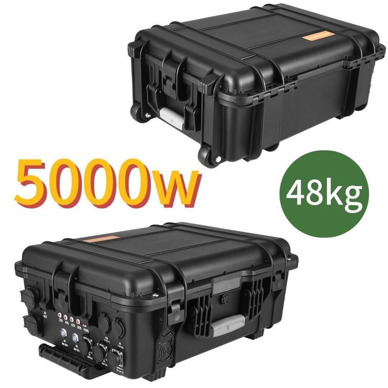 สถานไฟฟ้าพลังแสงอาทิตย์แบบ USB พกพา 5000W สําหรับการเดินทางกลางแจ้ง ค่ายและสถานการณ์ฉุกเฉิน