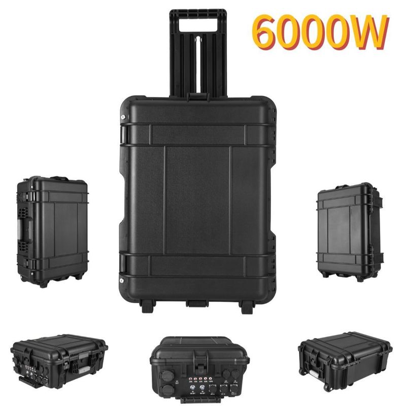 AC Output Current 15A Max 6000W เครื่องชาร์จ USB นอกสําหรับการเดินทาง แคมป์และสถานการณ์ฉุกเฉิน