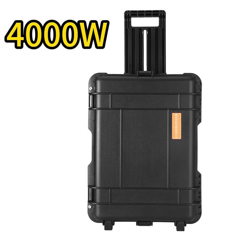 เครื่องผลิตพลังงานแสงอาทิตย์ขนาดใหญ่ 4000W แบตเตอรี่ลิตியம் เหมาะสําหรับบ้าน RV และกลางแจ้ง