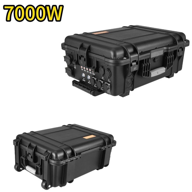 สถานที่พลังงานเคลื่อนที่แรงสูงสุด 8000W สําหรับการรอฉุกเฉินและการตั้งแคมป์ RV / Van นอก