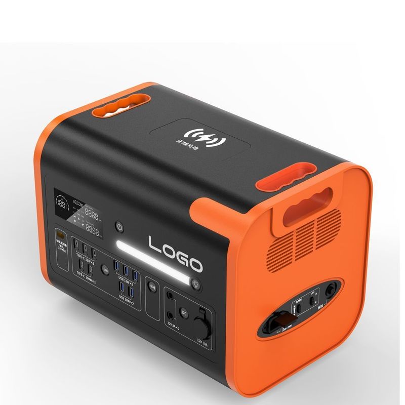 40ah/2200W ชาร์จ แบตเตอรี่ลิเดียมที่ติดตั้งอายุการใช้งาน Po4 โซลาร์เจนเนเตอร์ สถานไฟฟ้า