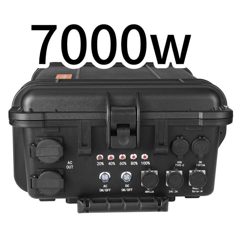 ระบบเก็บพลังงานแบตเตอรี่ของเครื่องผลิตพลังแสงอาทิตย์แบบพกพา 7000W น้ําหนักรวม 50,000 กิโลกรัม