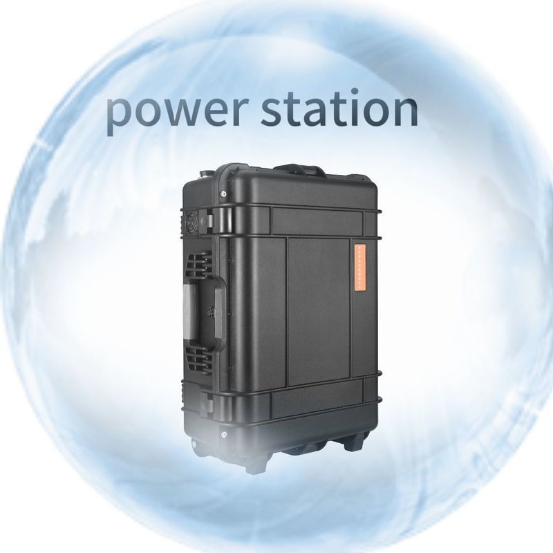 สถานไฟฟ้าเคลื่อนไหวกลางแจ้ง 8000W พลังงานสูงสุด พร้อมสายพาน AC 220V และแบตเตอรี่ลิธีਅਮ